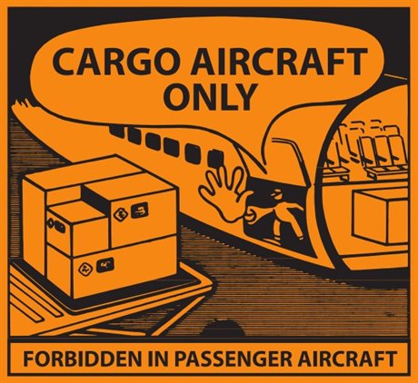 IATA CAO ETIKETT Cargo Aircraft Only, 40937