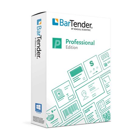 BarTender 2022 Professional etikettprogram 2 skrivare